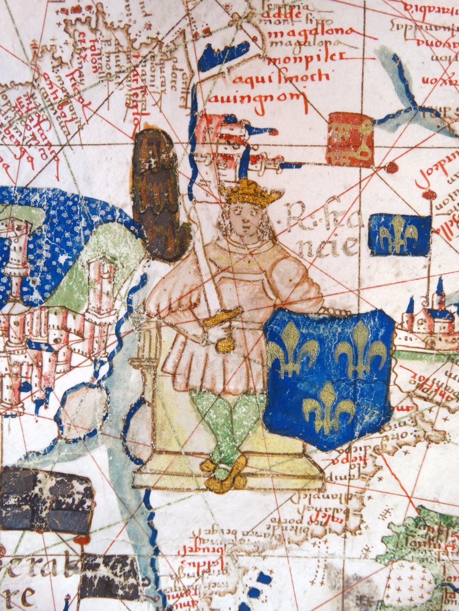 Renæssancekort over Europa, Jacopo Russo, (efter) 1528 af Jacopo Russo