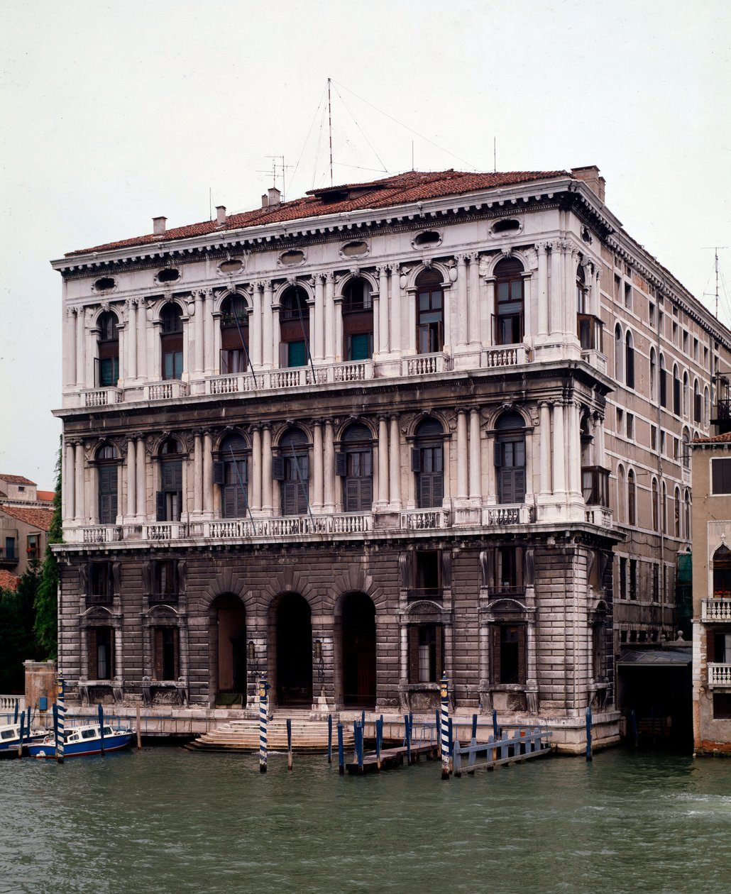 Facaden af Corner della Ca Grande-paladset af Jacopo Sansovino