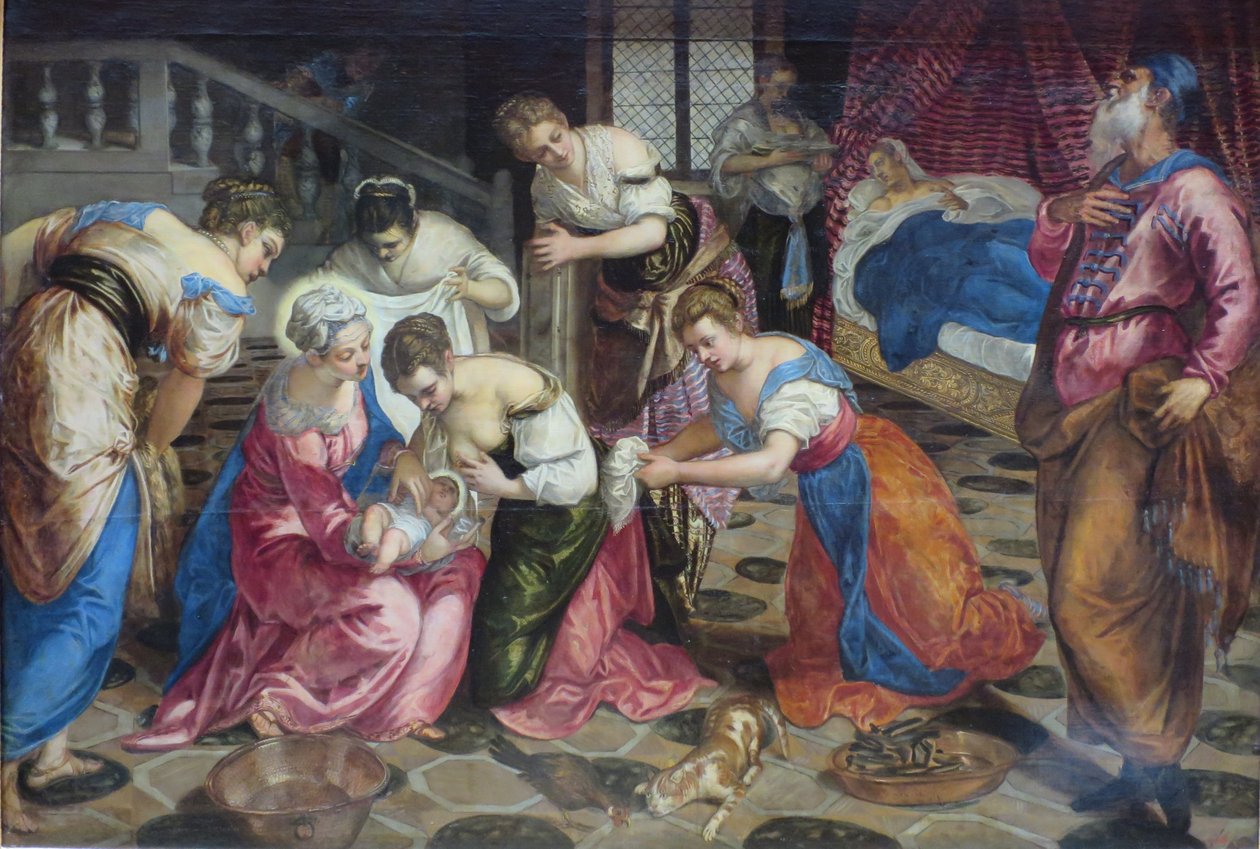 Johannes Døberens fødsel af Jacopo Tintoretto