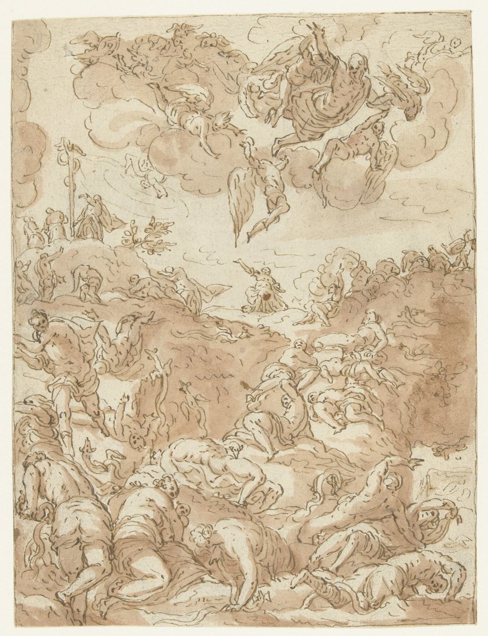 Opførelse af kobberslangen af Jacopo Tintoretto
