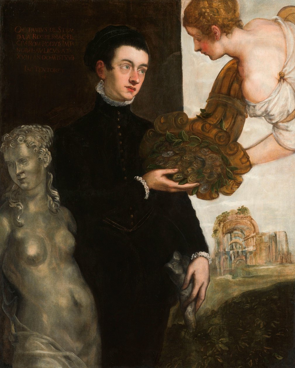 Portræt af Ottavio Strada af Jacopo Tintoretto