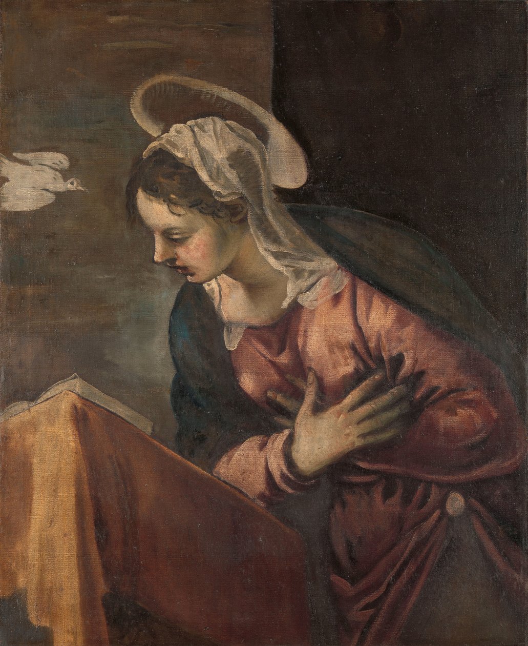 Jomfru fra Bebudelsen til Jomfruen af Jacopo Tintoretto