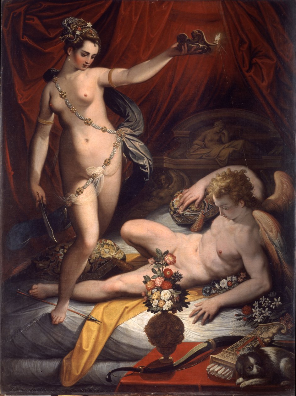 Amor og Psyche, 1589 af Jacopo Zucchi