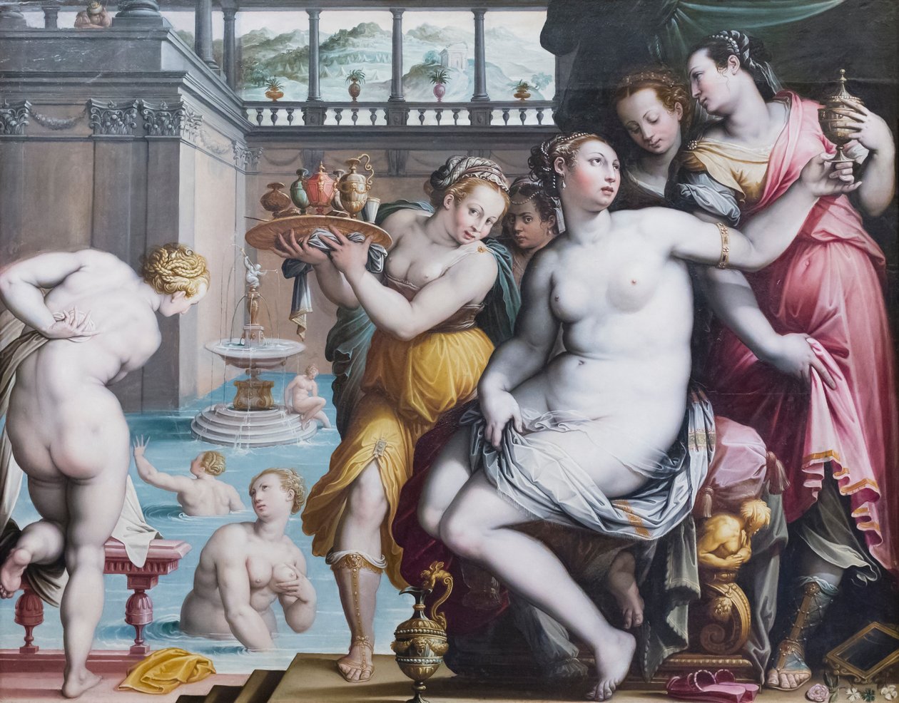Bathsheba ved sit bad af Jacopo Zucchi