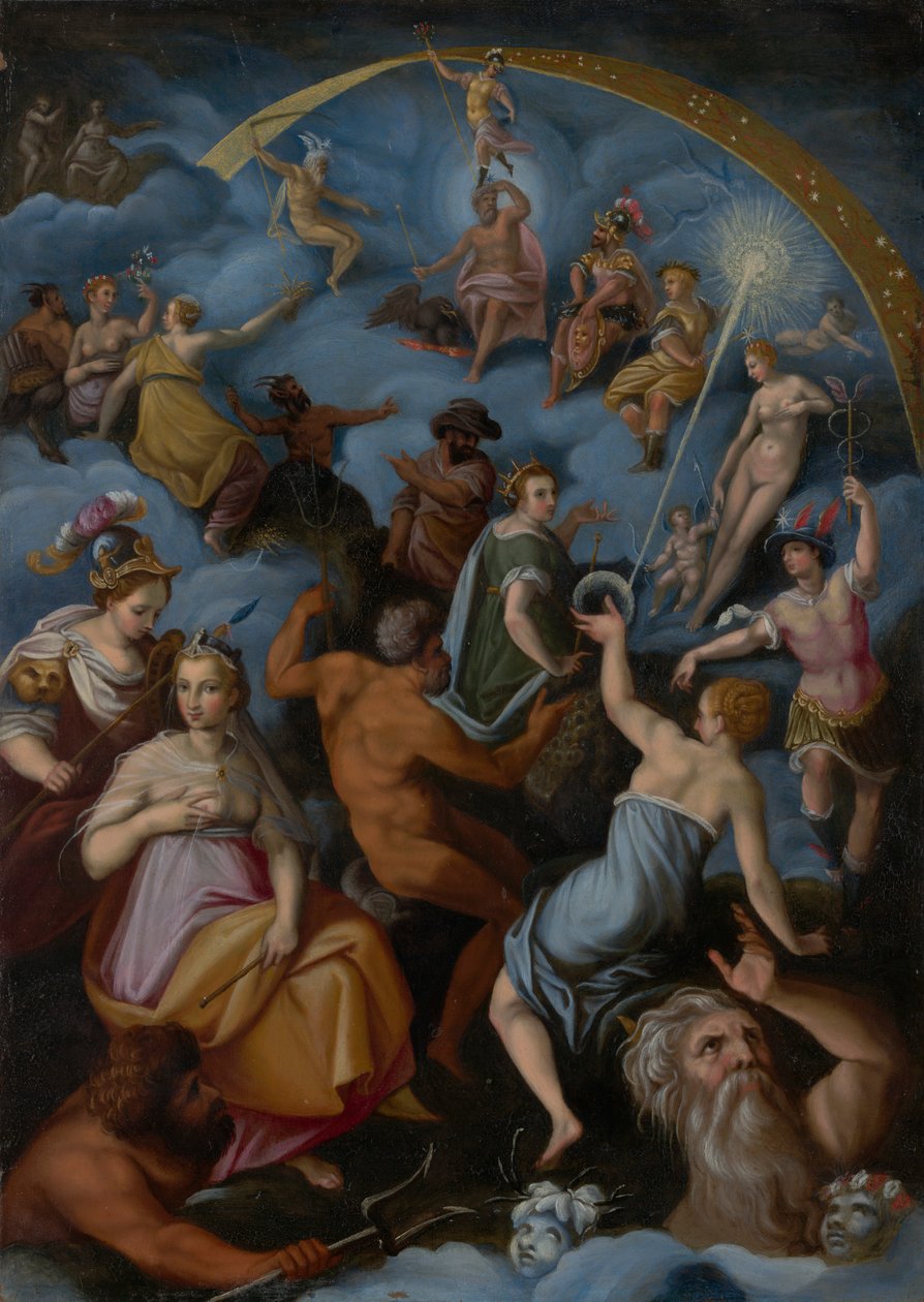 gudernes forsamling af Jacopo Zucchi