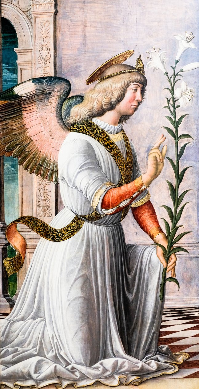 Bebudelsesenglen, ca. 1494-97 (maleri) af Jacopo da Montagnana