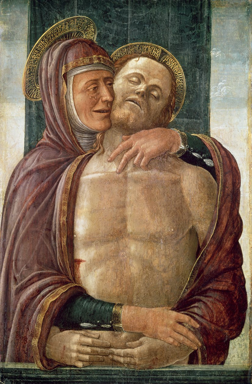 Jomfruen med den døde Kristus, ca. 1480 (tempera på panel) af Jacopo da Montagnana