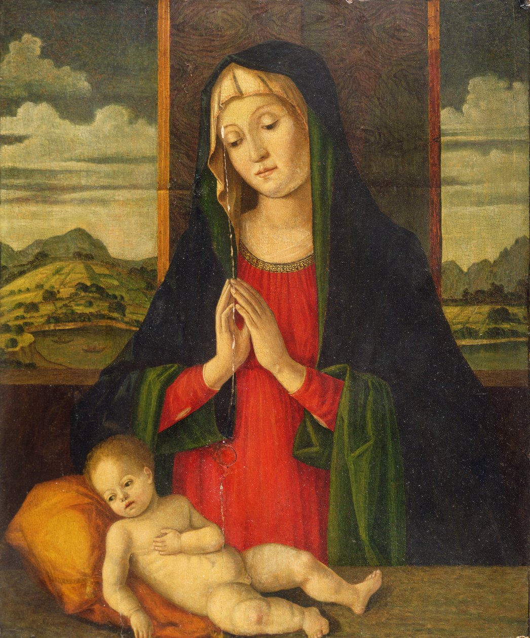 The Madonna and Child, ca. 1500 (olie på panel) af Jacopo da Valenza