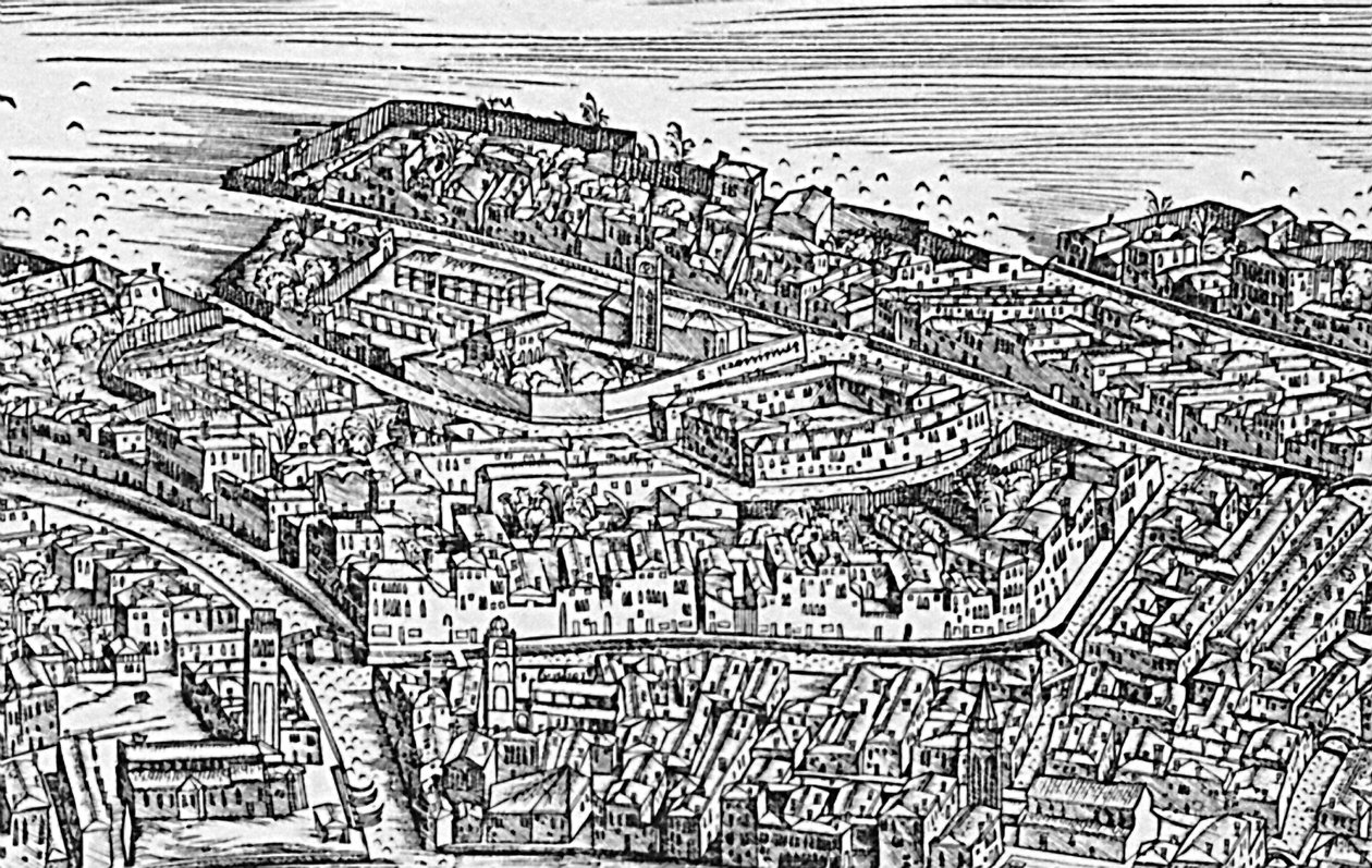 Stor perspektivplan - Venedig, ca. 1500 (detalje af 416593) af Jacopo de Barbari
