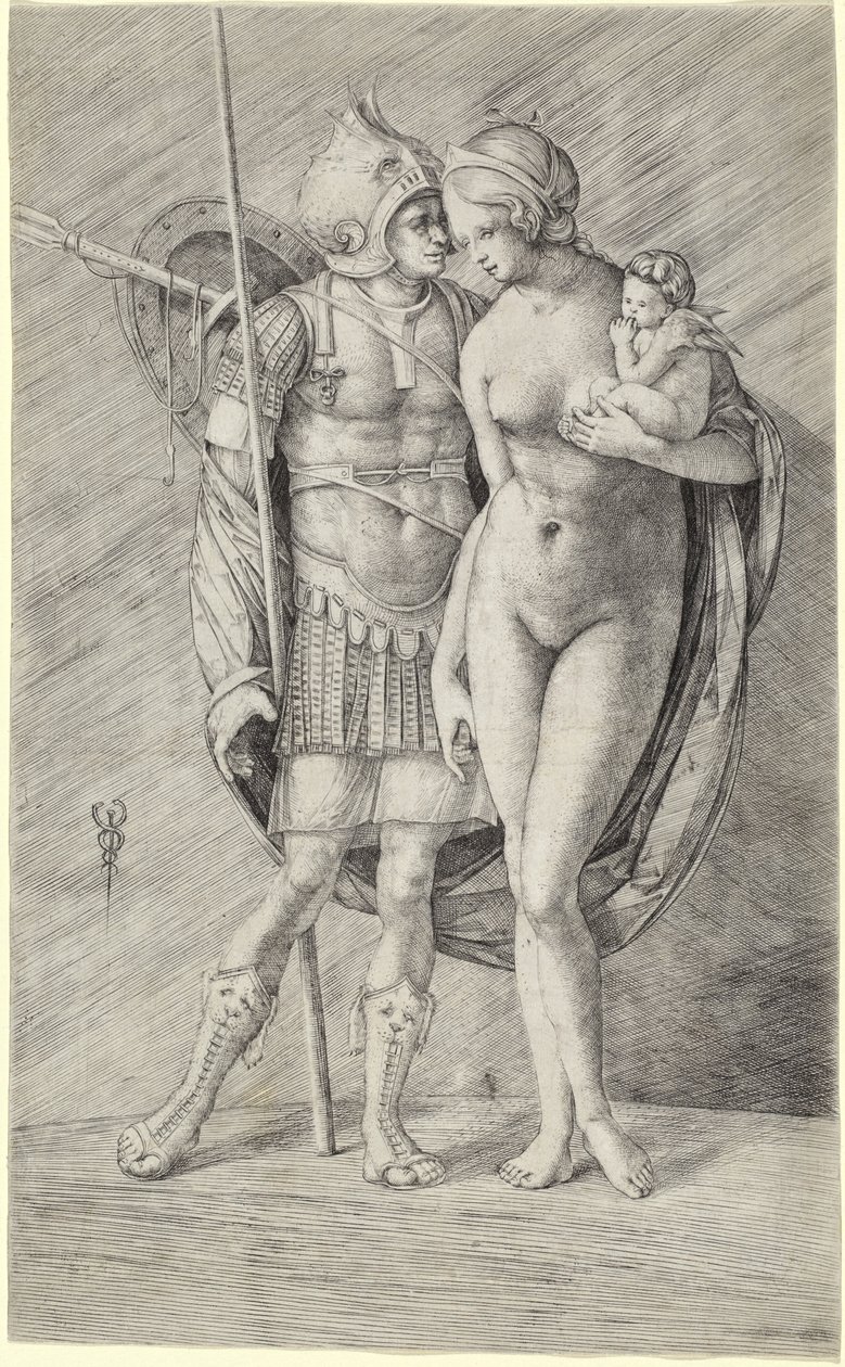 Mars og Venus, ca. 15091516. af Jacopo de Barbari