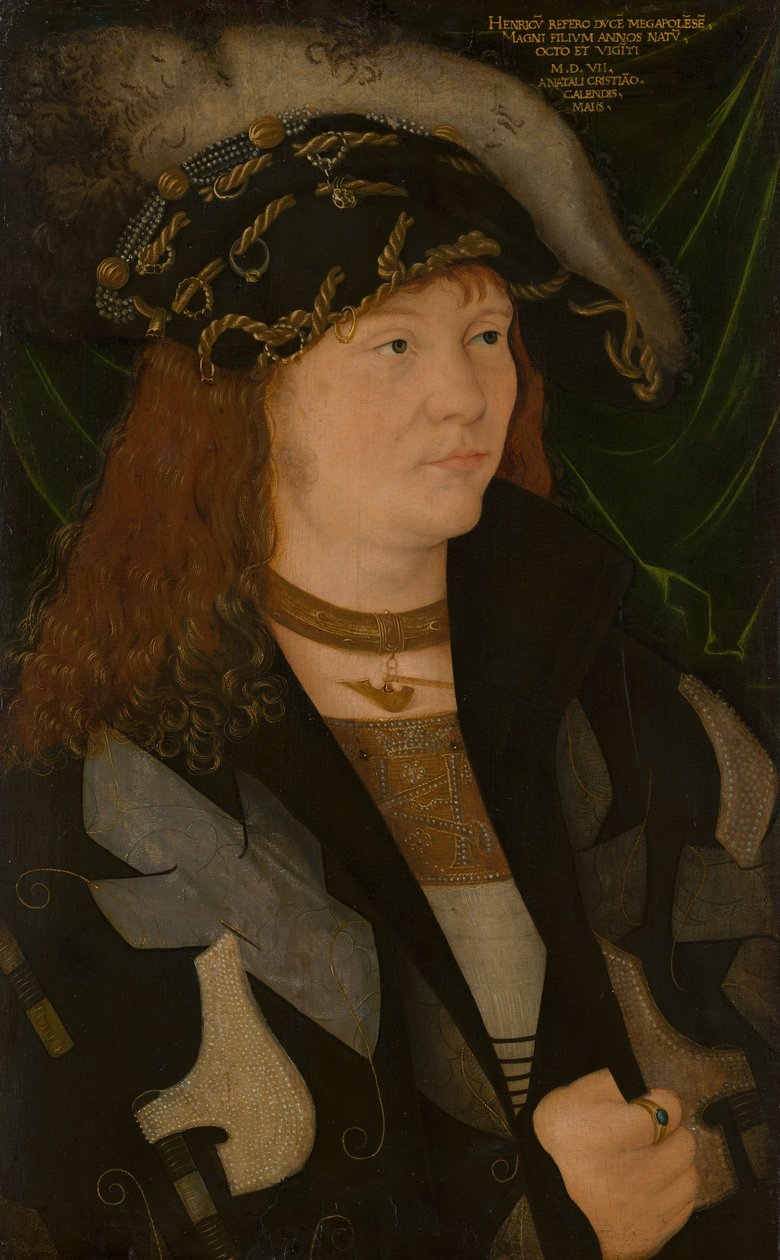 Portræt af Heinrich (1479-1552), hertugen af ​​Mecklenburg, kaldet den fredelige af Jacopo de Barbari