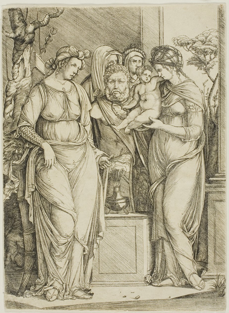Offer til Priapus, den store tallerken af Jacopo de