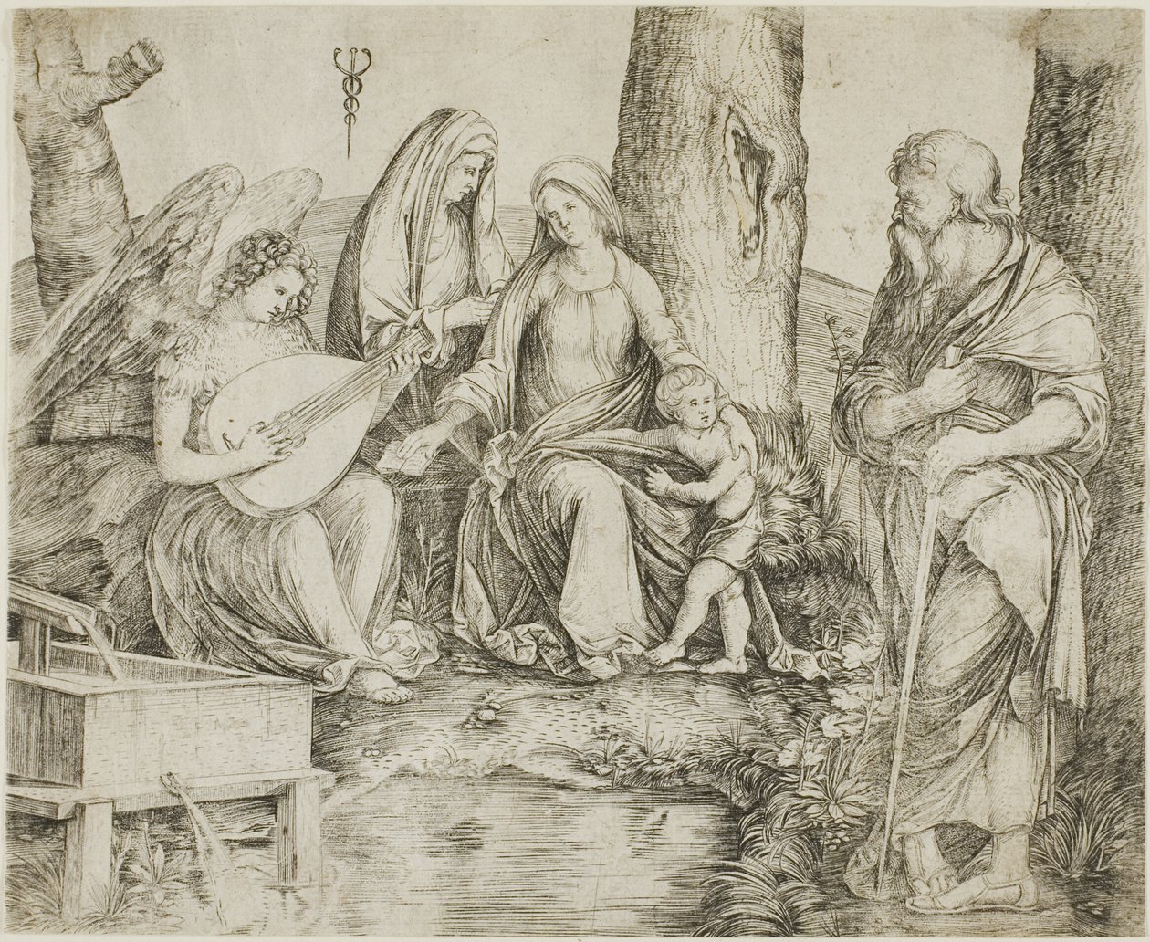 Den hellige familie af Jacopo de