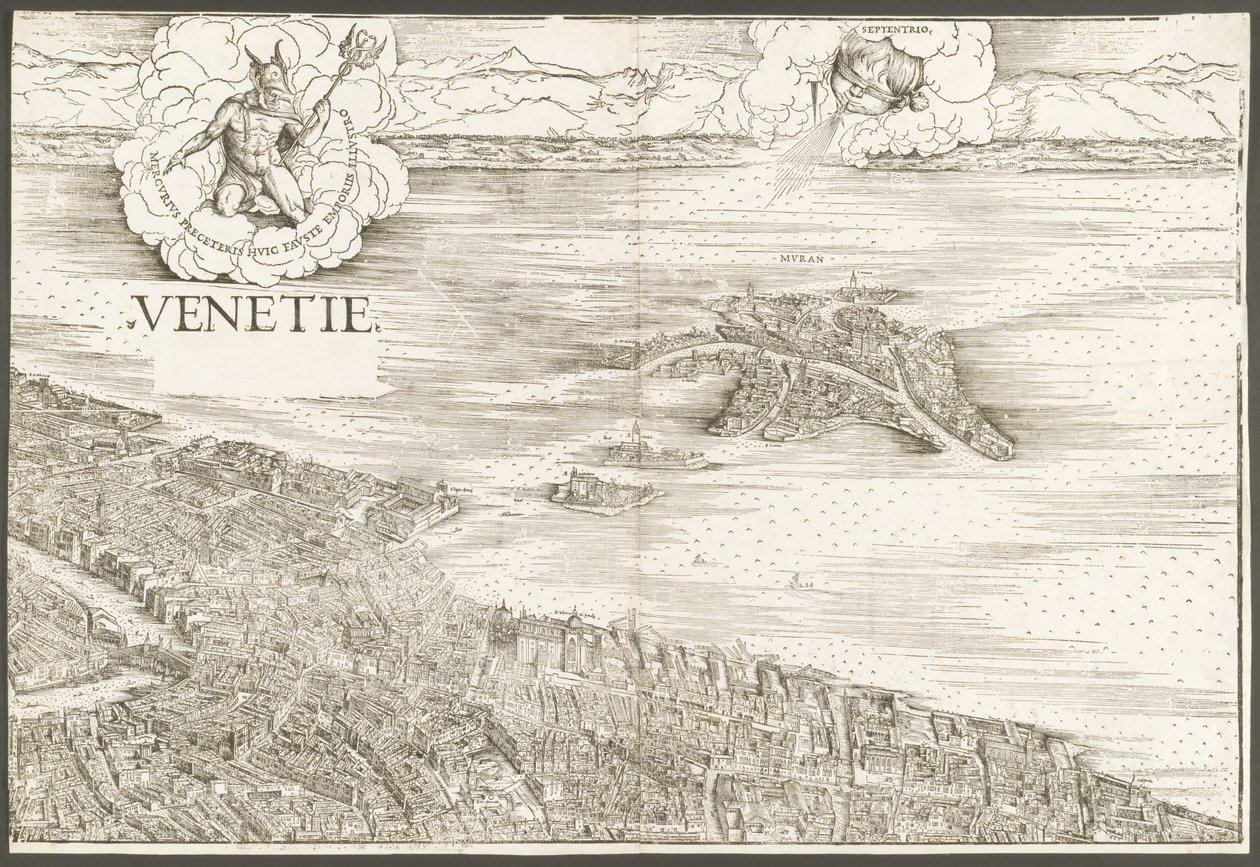 Udsigt over Venedig [øverste midterblok] af Jacopo de