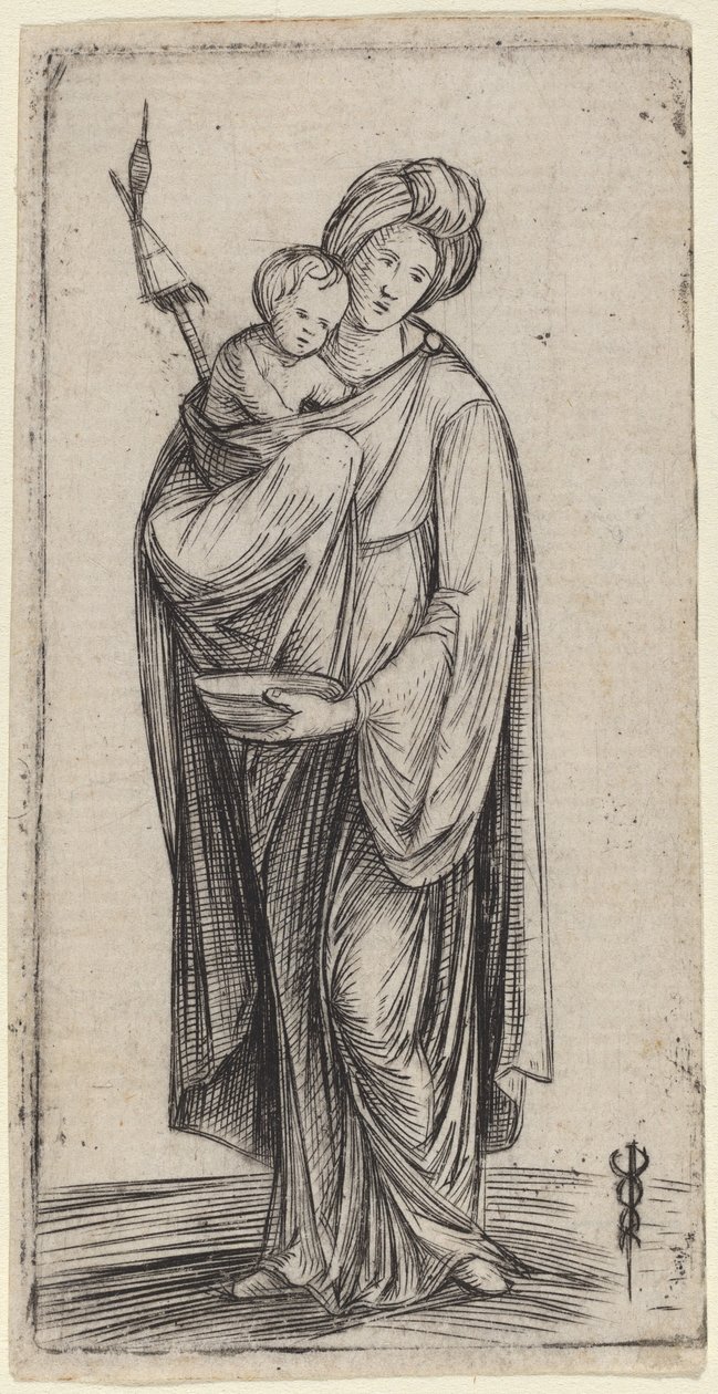 Kvinde og Barn med Distaff af Jacopo de