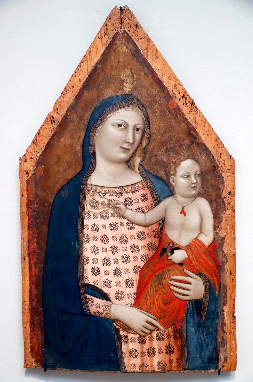 Jomfru og barn, ca. 1337-39 af Jacopo del Casentino