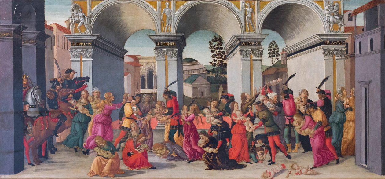 Massakren på de uskyldige af Jacopo del Sellaio