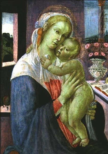 Jomfruen og Barnet af Jacopo del Sellaio