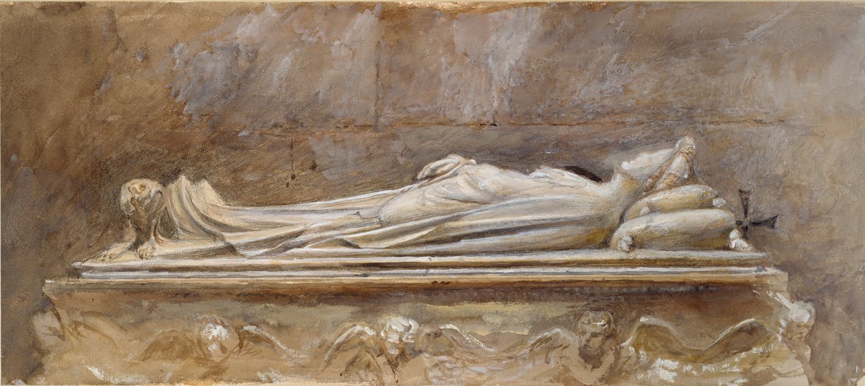 Ilaria del Carrettos grav i Duomo, Lucca, 10. august-26. september 1874 af Jacopo della Quercia