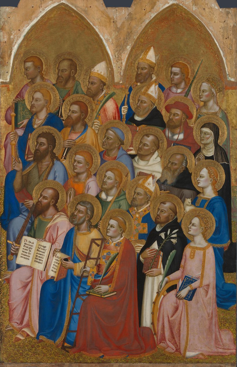 Tilbedende hellige fra San Pier Maggiore-altertavlen, 1371 af Jacopo di Cione