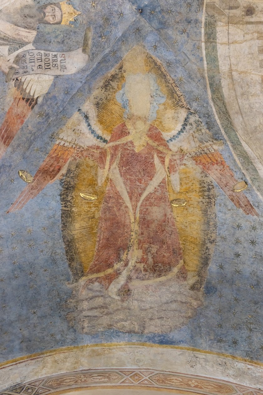 Allegory of Justice, detalje af hvælvingen (fresco) af Jacopo di Cione