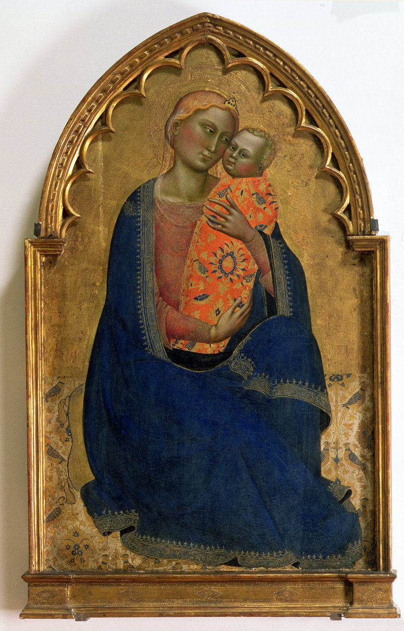 Madonna of Ydmygheden (tempera på panel) af Jacopo di Cione