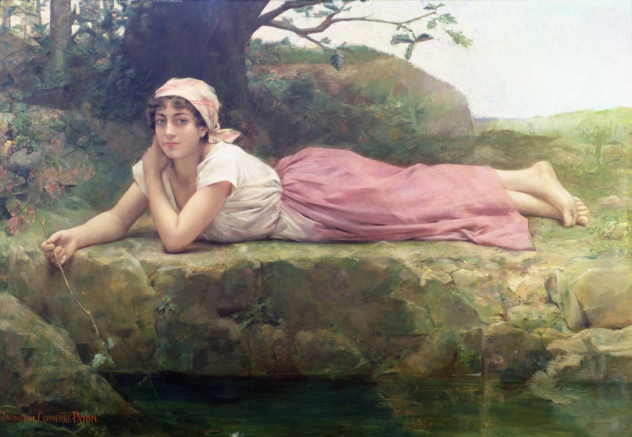 På bredden af floden, 1800-tallet af Jacqueline Comerre Paton