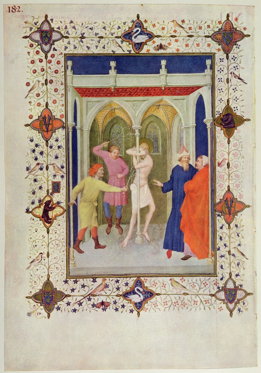MS 11060-11061 Korsets timer: Tierce, Kristi flagelation, fra 