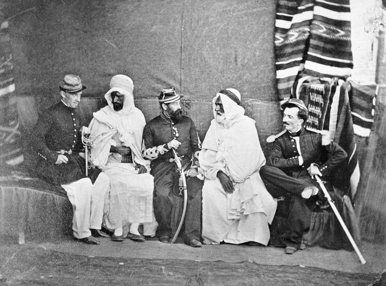 Bureau Arabe i Oran, ca.1860-70 af Jacques Antoine Moulin