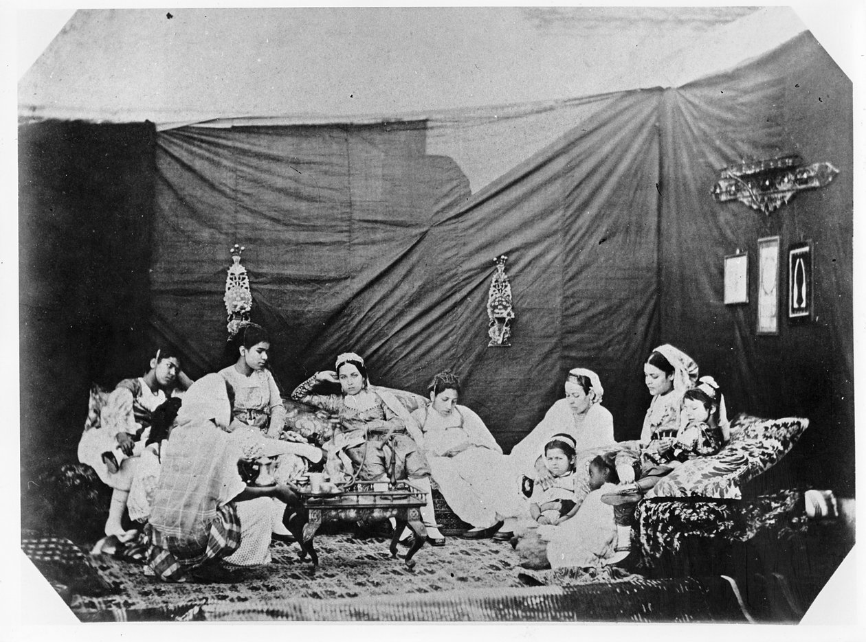 Kvinder i Algier, ca. 1860 af Jacques Antoine Moulin