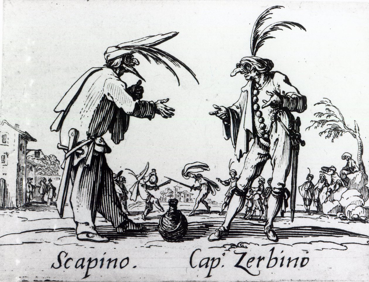 Balli de Sfessania, ca. 1622 af Jacques Callot