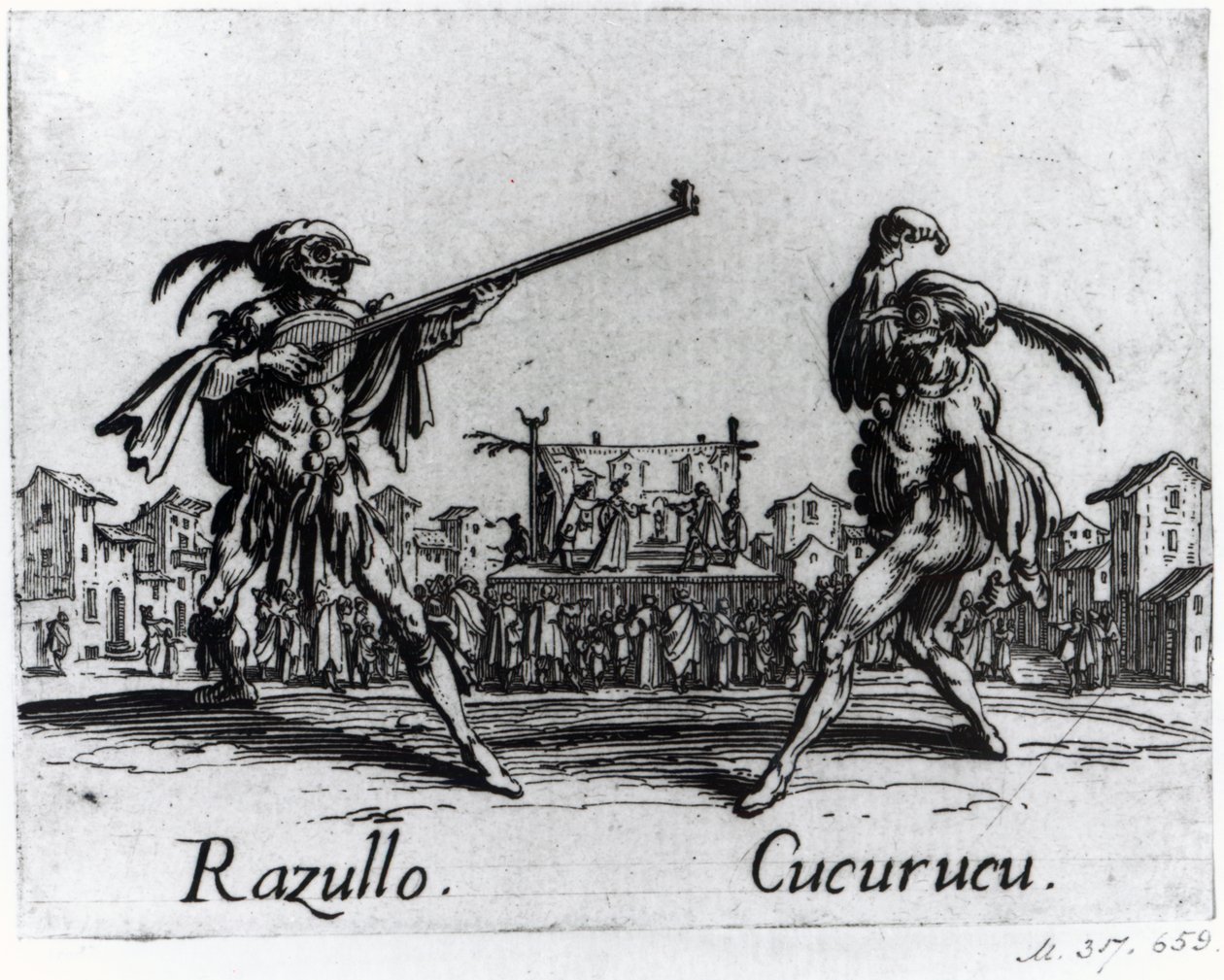 Balli de Sfessania, ca. 1622 af Jacques Callot