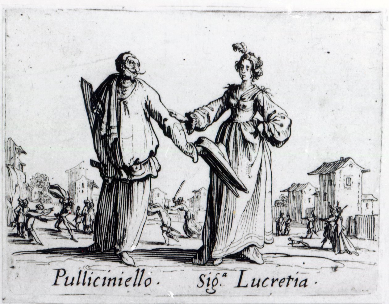 Balli de Sfessania, ca. 1622 af Jacques Callot