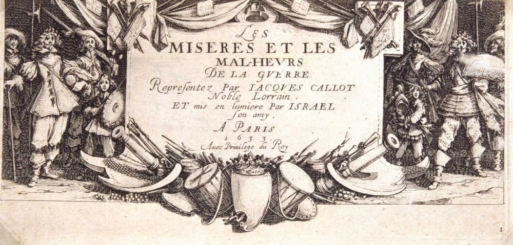 Frontispice Ulykker og krigsulykker af Jacques Callot