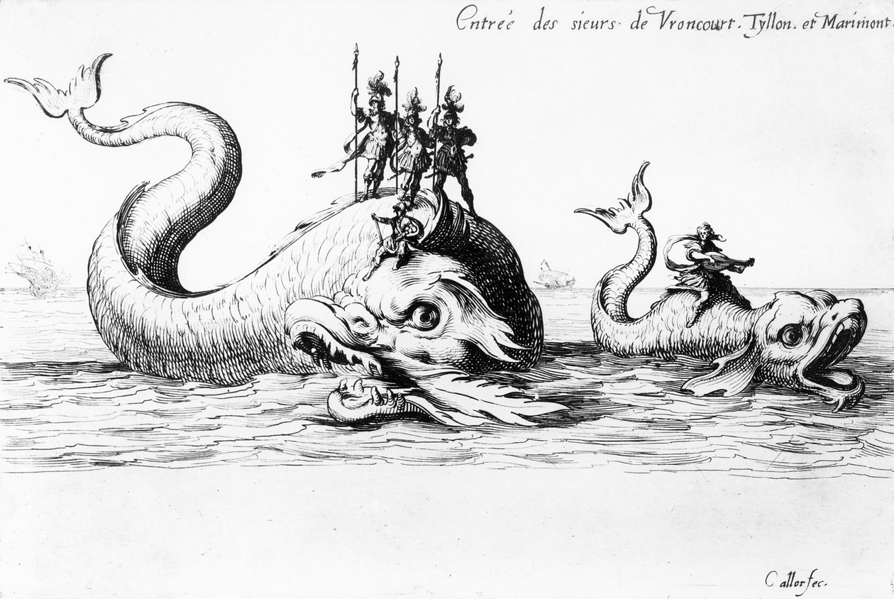 Indgangen for herrerne af Vroncourt, Tyllon og Marimont af Jacques Callot