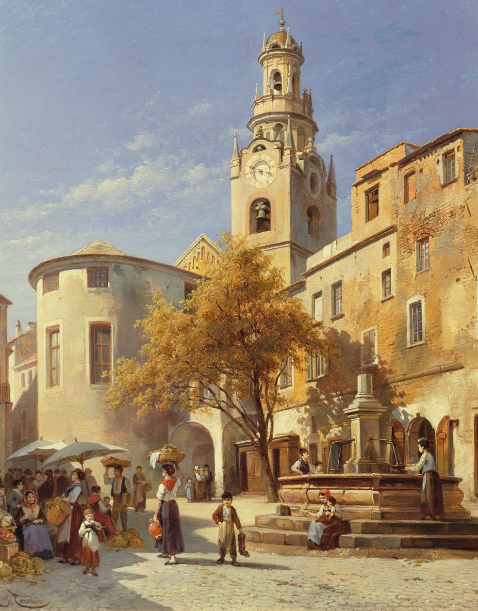 Kontinental gadescene af Jacques Carabain