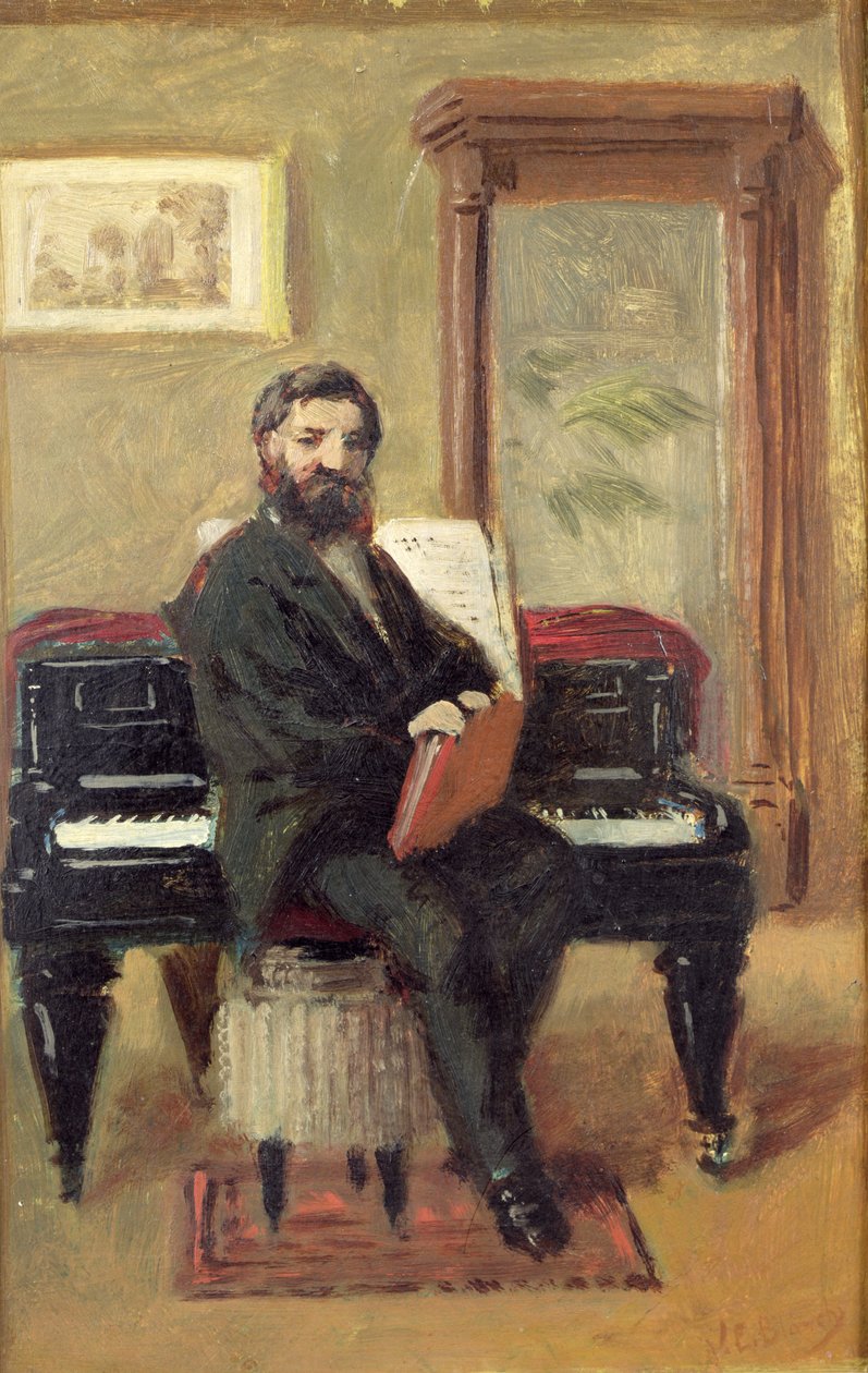 Claude Achille Debussy (1862-1918) ved sit klaver af Jacques Emile Blanche