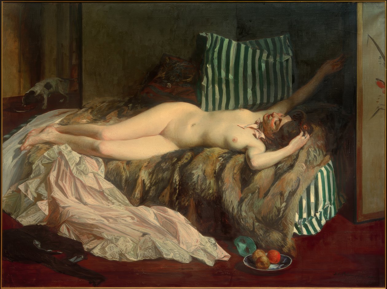 J. - E.Blanche, ung pige efter maskeradebolden af Jacques Emile Blanche