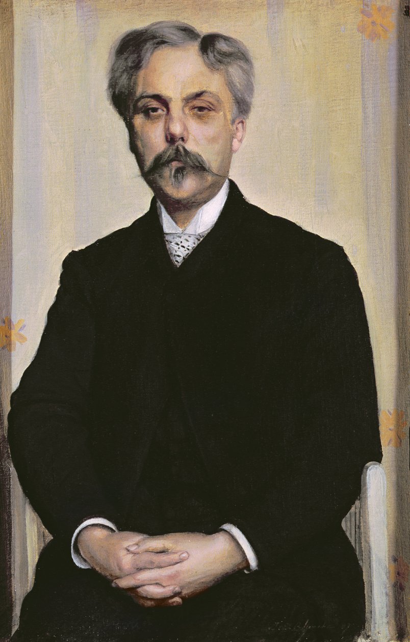 Portræt af Gabriel Faure (1845-1924) c.1887 af Jacques Emile Blanche