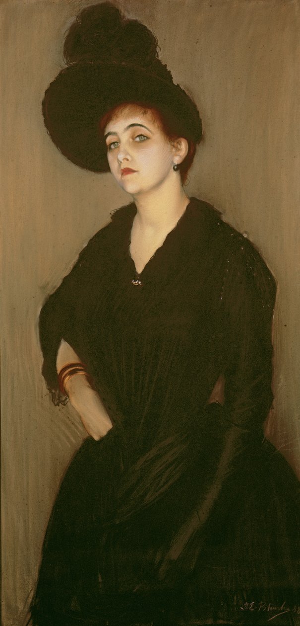 Portræt af Madame Vasnier, 1888 af Jacques Emile Blanche