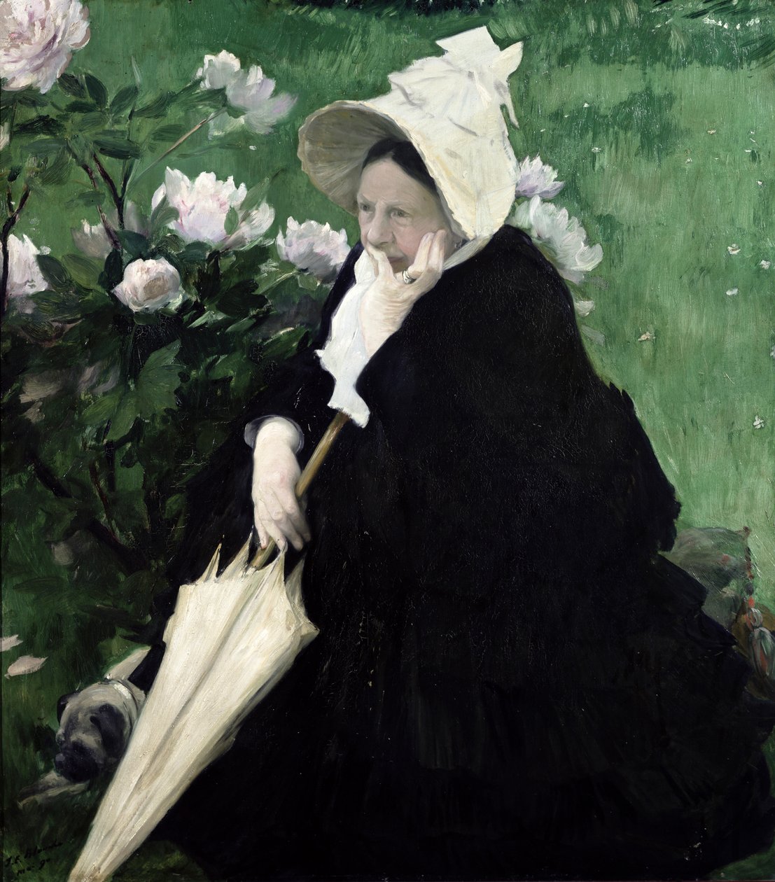 Portræt af kunstnerens mor, 1890 af Jacques Emile Blanche