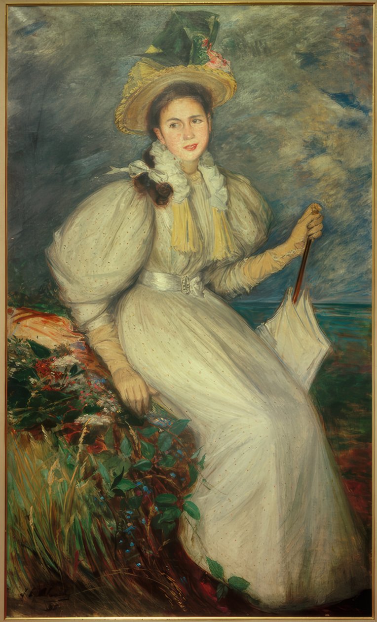 Portræt af en ung kvinde af Jacques-Emile Blanche