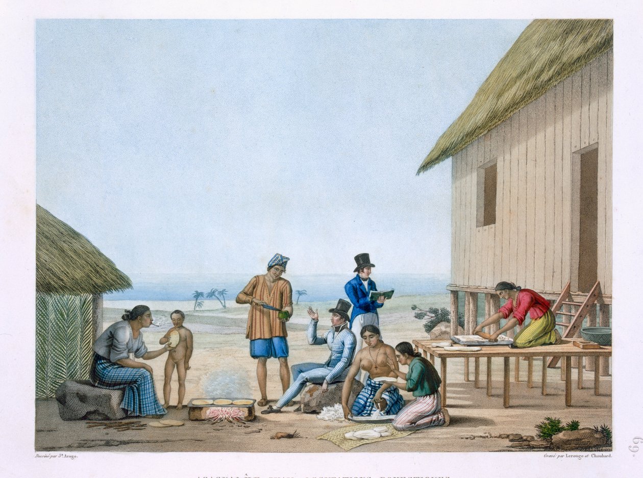 Indenlandske erhverv, Agagna, Guam, Filippinerne, fra 