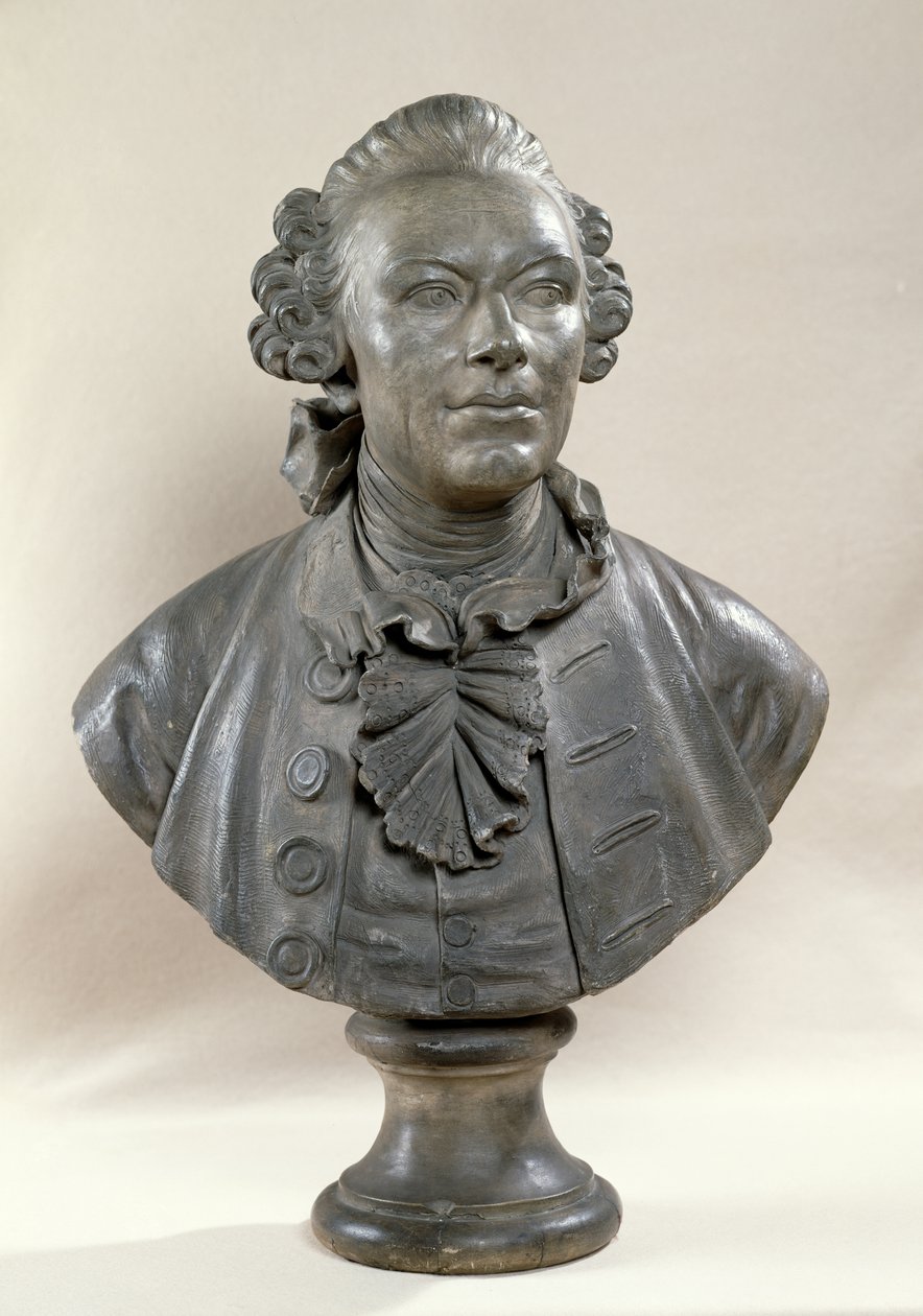 Buste af Johan Georg Wille (1715-1808) af Jacques Francois Joseph Saly