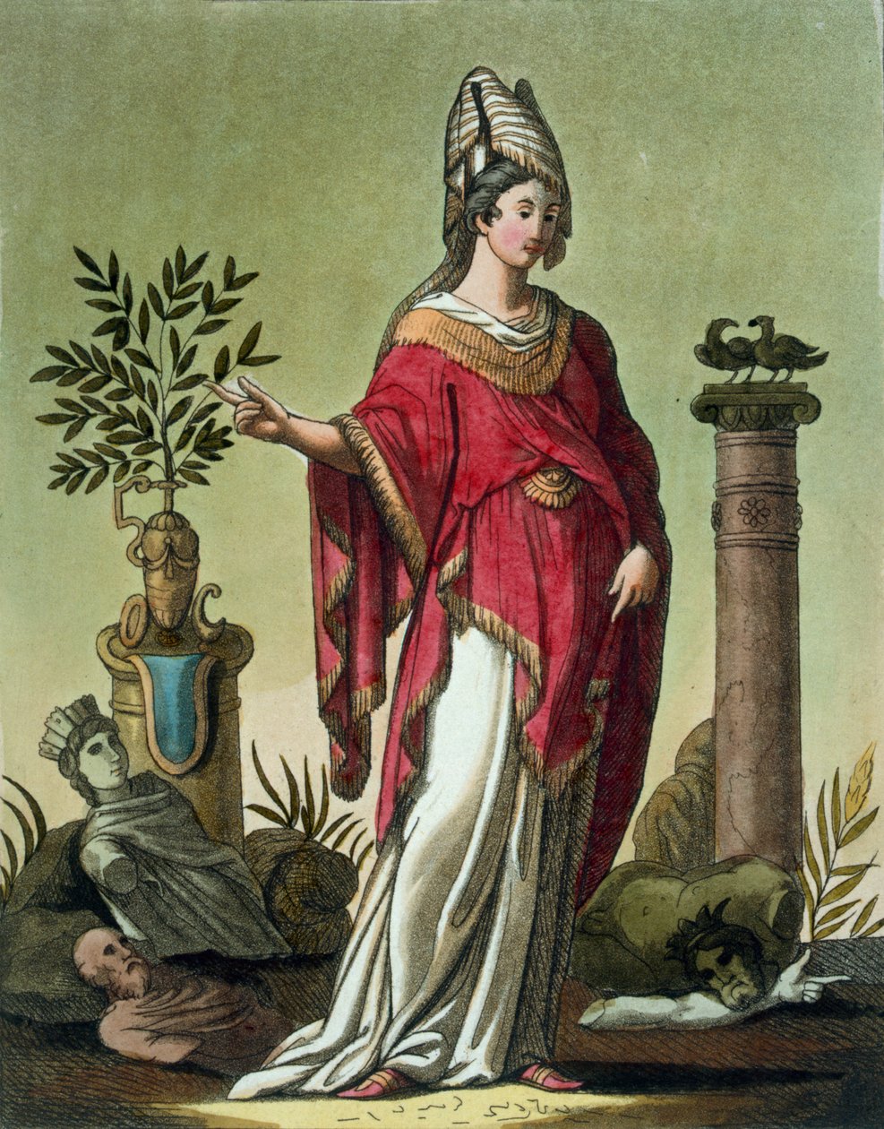 Sybil af Eritrea med hendes insignier, 1796 af Jacques Grasset de Saint Sauveur