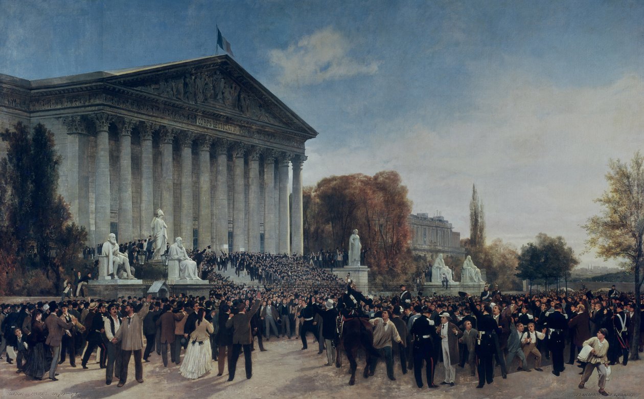 Palais du Corps Legislatif efter det sidste møde den 4. september 1870 af Jacques Guiaud