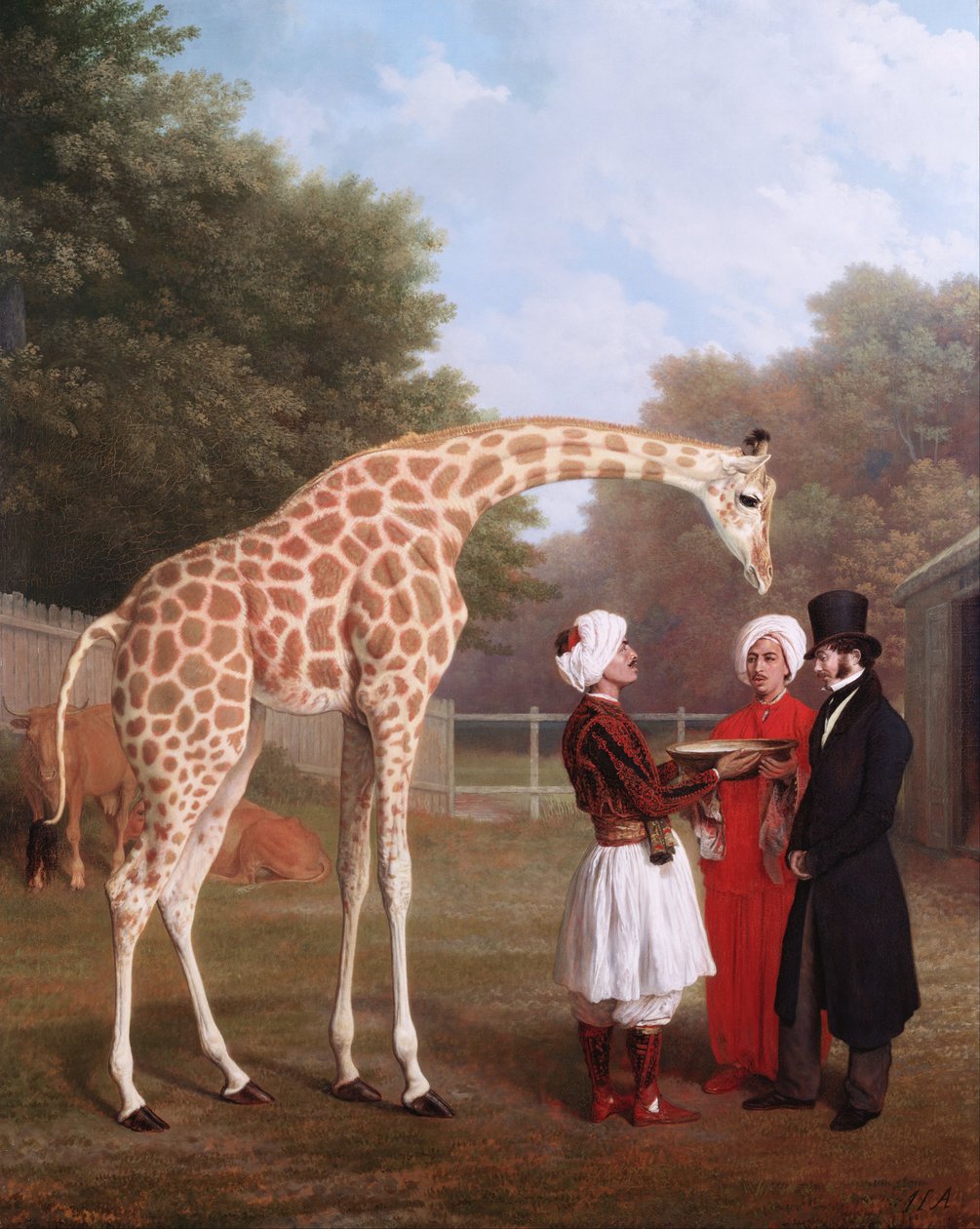 Nubisk giraf af Jacques-Laurent Agasse