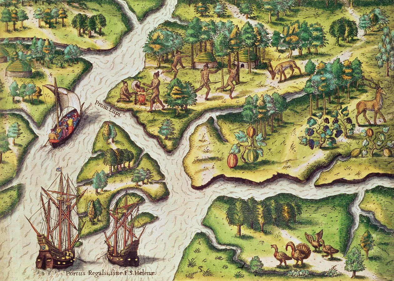 Franskmændene ankommer til Port Royal, fra 