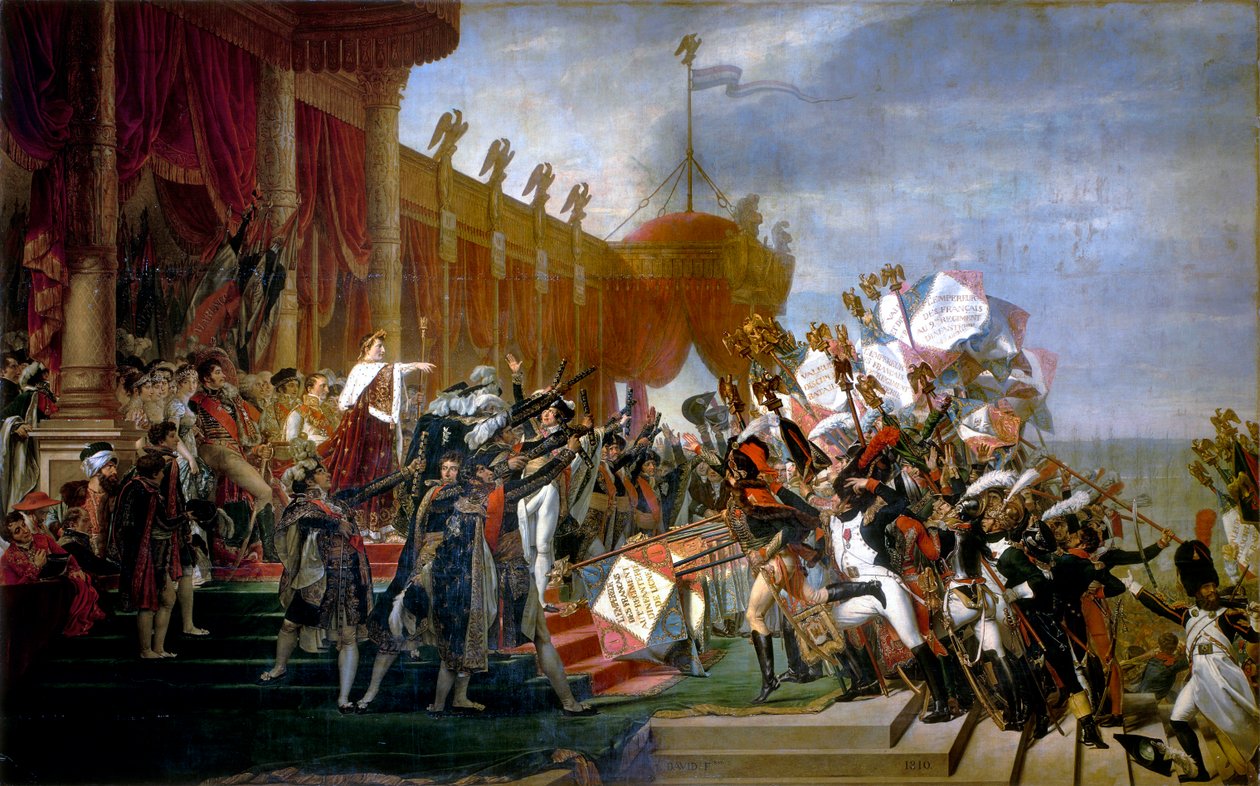Hæren aflægger ed til kejseren efter fordelingen af ørne, 5. december 1804 af Jacques Louis David