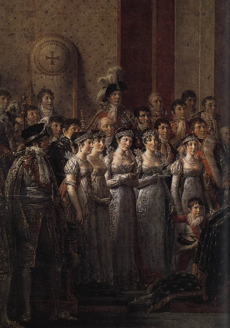 Indvielse af kejser Napoleon I (detaljer) af Jacques Louis David